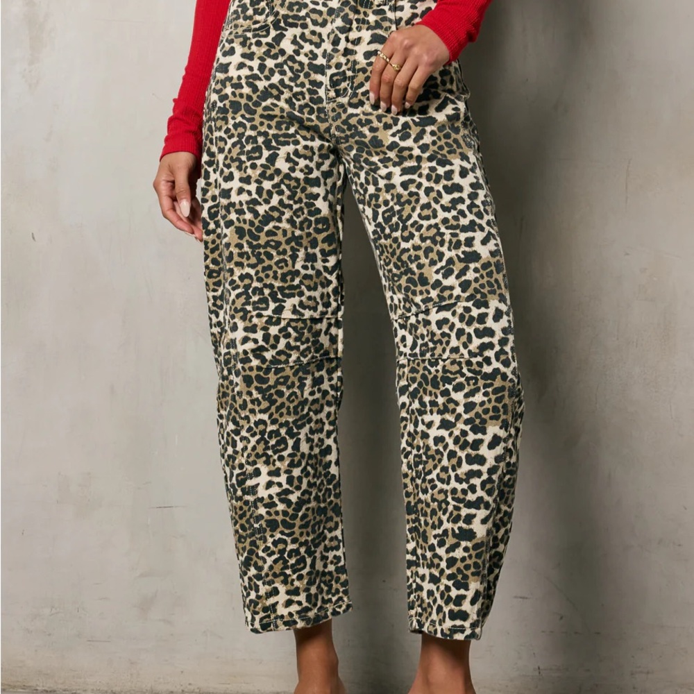 Bohme Lisette Barrel Jean in Leopard